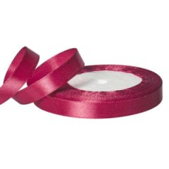 Лента атласная 1,2/25 брусничный