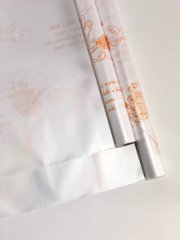 Матовая пленка двухсторонняя на втулке 50мкр Перламутр белый/Признание оранжевый 60 см*10 ярд ± 5%