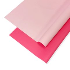Пленка матовая двухсторонняя розовый яркий/бледно розовый 10 листов 58*58 65мкр