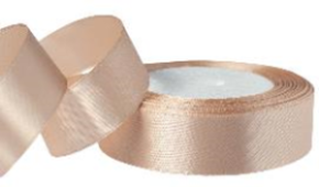 Лента атласная 2,5/25 бежевый