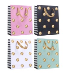Подарочные пакеты Золотой горох в ассортименте, 18x23x10 см