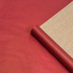 Крафт бумага односторонняя Красный 68см/40гр/10м± 5%