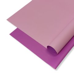 Пленка матовая двухсторонняя сиреневый/розовый 10 листов 58*58 65мкр