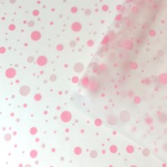 Пленка матовая (MDS) Конфетти королевско розовый/бледно-розовый 70см,40мкм,10м