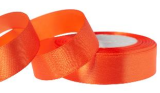 Лента атласная 2/25 оранжевый