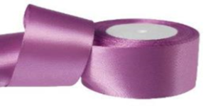 Лента атласная 3,8/25 сиренево-розовый