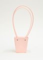 Сумка-трапеция с пластиковыми ручками 9*6,5*10cm, цв. матовый розовый