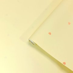 Пленка матовая двухсторонняя Романтика сливочно-желтый 58см*10м±5% 65мкр