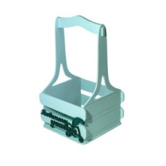 Декоративный ящик двухреечный квадратный Любимому учителю 140*125*h240 Ментол