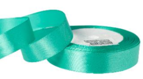 Лента атласная 2/25 изумрудный