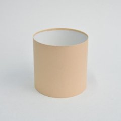 Коробка круглая без крышек 16*16 ваниль/кремовый