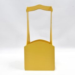 Декоративный ящик квадратный с высокой ручкой 140*125*h300 ванильный