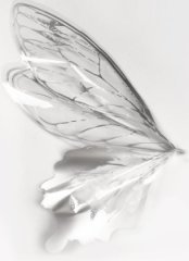 Упак. материал флорист. пленка Крылья бабочки, 45 мкр, 50 см х 56 см, набор 40 шт /упак, серебро