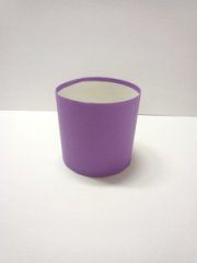Коробка круглая без крышек 13,5*13,5 .светлая фиолет