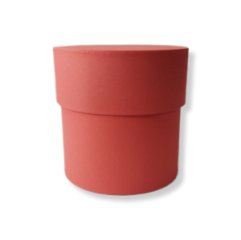 Коробка круглая 25*25 красный
