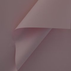 Пленка матовая однотонная двухсторонняя бледно-розовая 48см*10м±5% 65мкм