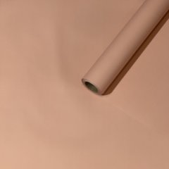 Пленка матовая Корея однотонная двухсторонняя св.бежевая 58см*10м±5% 50мкм