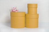 Коробки круглые набор из 3х (10*10/13,5*13,5/15*15)  желтый