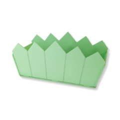 Декоративное кашпо прямоугольный Забор весенняя зелень (175*247*143)