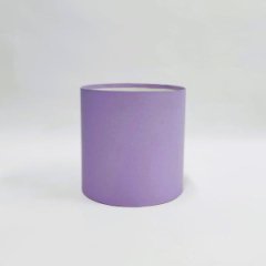 Коробка круглая без крышек 18*18 светло-сиреневый