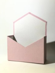 Конверт из картона под композицию 180*240*70 пыльная роза