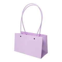 Сумка с пластиковыми ручками 22*10*13.5cm, цв. матовый сиреневый