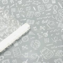 Пленка прозрачная Школьная пора белый 70см*200гр ± 5%