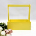 Декоративный ящик прямоугольный 245*125 h270  сливочно желтый