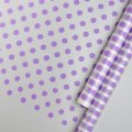 Пленка матовая (MDS) Горох сиреневый 60см,40мкм 200гр