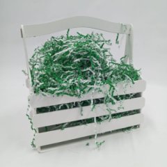 Наполнитель Бумажный двухцветный 100г Белый/Изумрудный