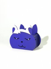 Кашпо Котик Мур сирень (12*8*8,5)