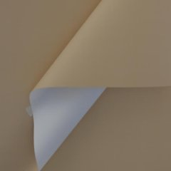 Пленка матовая двухсторонняя белый \ бежевый 58см*10м±5% 50мкр