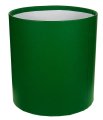 Коробка круглая без крышек 21*21 зеленый