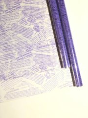 Пленка Послание сиреневая 70см*10ярд ± 5%