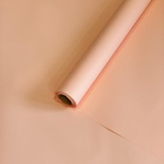 Пленка матовая однотонная двухсторонняя розовая беж 58см*10м±5% 65мкм