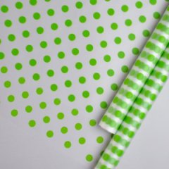 Пленка матовая (MDS) Горох салатовый 60см,40мкм 200гр