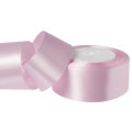 Лента атласная 3,8/25 бело-лиловый