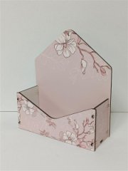 Самосборный конверт из фанеры (200*180*65)  розовый