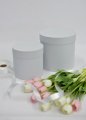 Коробки круглые набор из 2х (16*16/20*20) бумага дизайнерская Флора