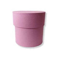Коробка круглая 15*15 .розовый