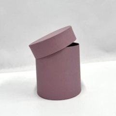 Коробка круглая 13,5*13,5 .темная пудра