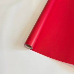 Пленка матовая двухсторонняя белый \ красный корал 58см*10м±5% 50мкр
