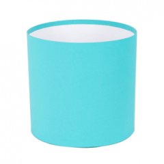 Коробка круглая без крышек 10*10 .голубой