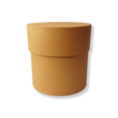 Коробка круглая 13,5*13,5 .оранжевый