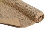 Бумага Эко-крафт Буквы черный 70см*5 ярд ± 5%