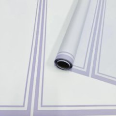 Пленка матовая Лайт рамка лаванда 58см 50мкр 400гр 15,5м ± 5%