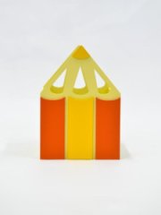 Ящик декоративный Карандаш желто-оранжевый 19,5*14*13,5 см