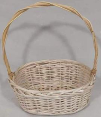 Корзина плетеная (ива): 35x25xH14xHH42  B30x20, 1 шт. белый