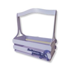 Декоративный ящик двухреечный прямоугольный Любимому учителю 250*125 h255 Нежная-лаванда