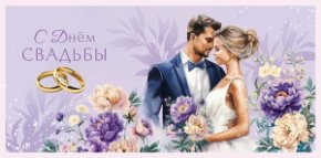 Конверт для денег С Днем Свадьбы 0321.231